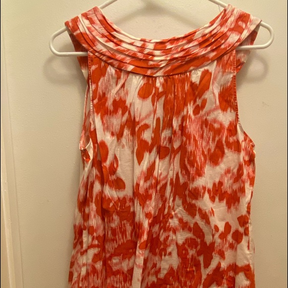CAbi, red design, sleeveless top, sz m - Picture 4 of 4